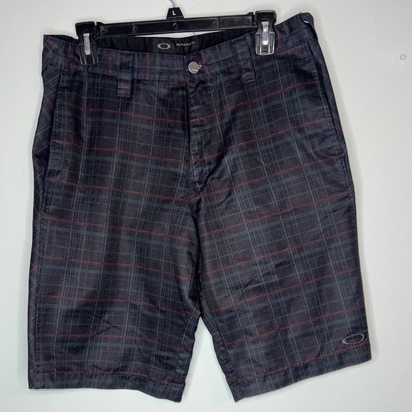 Oakley Pants - Oakley Striped Flat Front Board Golf Shorts - Womens Size 32W